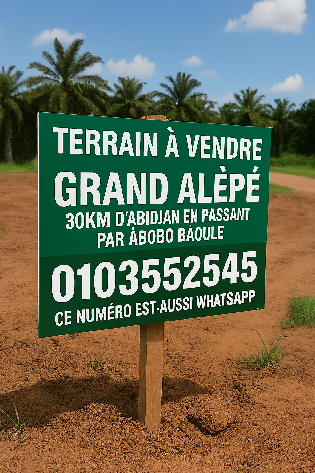 TERRAIN A VENDRE GRAND ALEPE