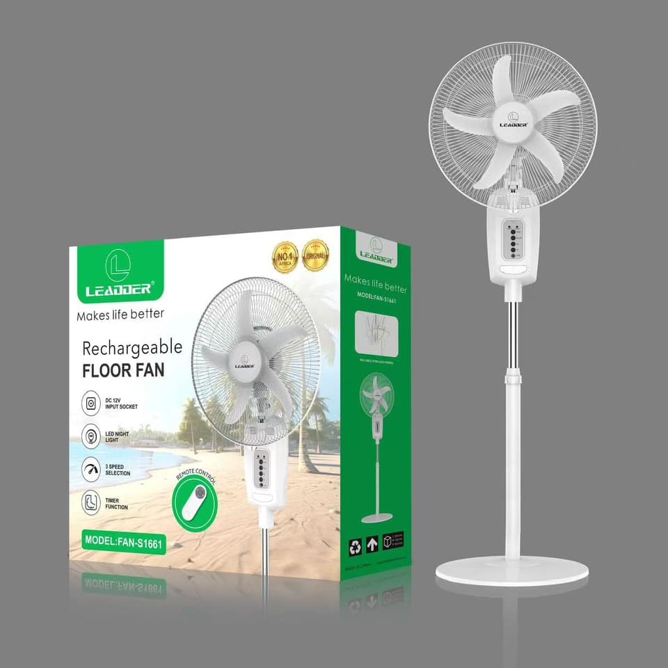 Ventilateur Sur Pied Rechargeable De 16 Pouces FAN S1661