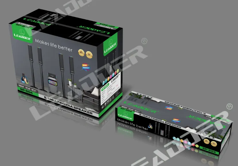 ENCEINTE MULTIMÉDIA 5.1 – BT/USB/SD/FM – 150W SP-504