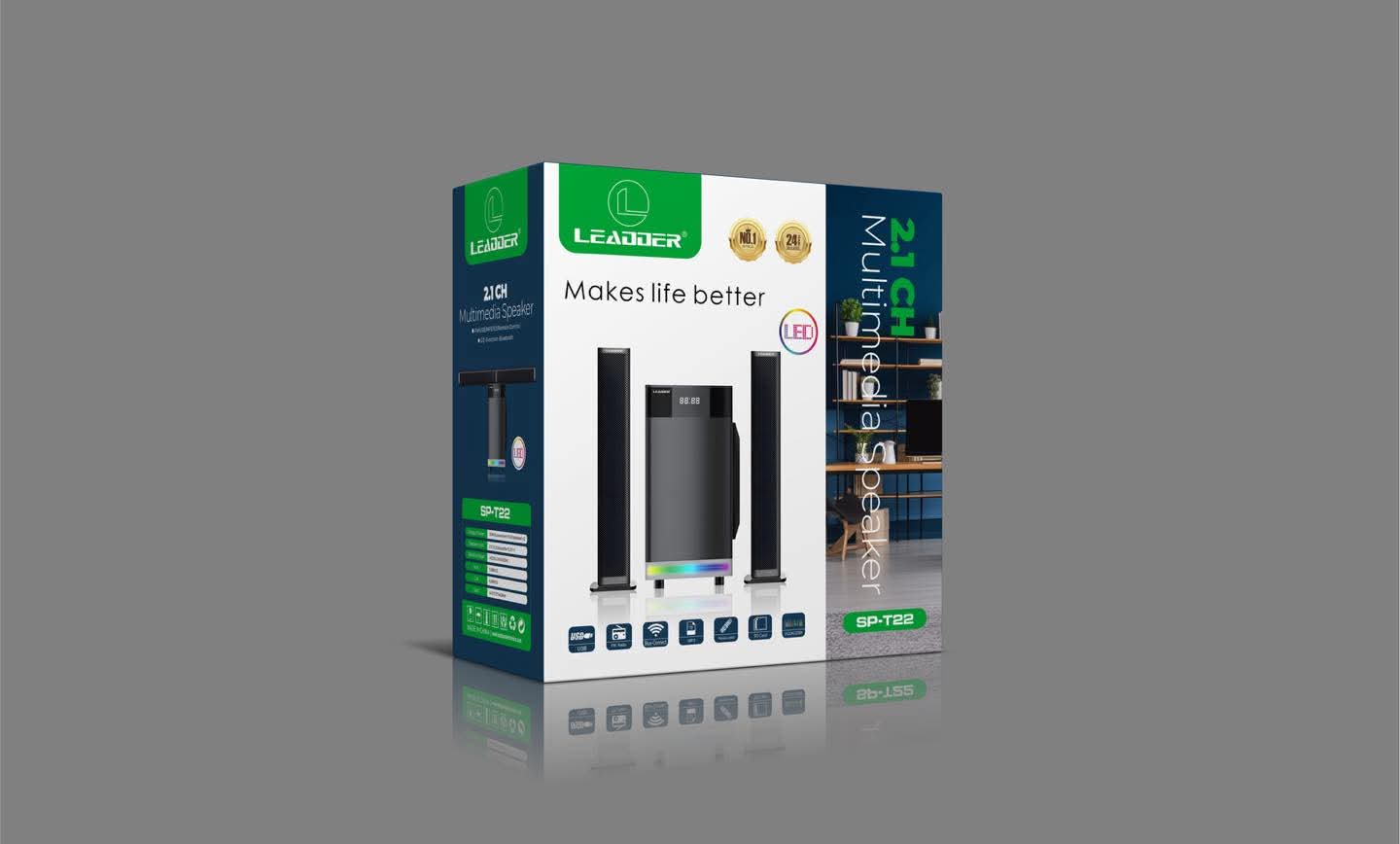 MINI CHAINE BT/USB/SD – BARRE DE SON