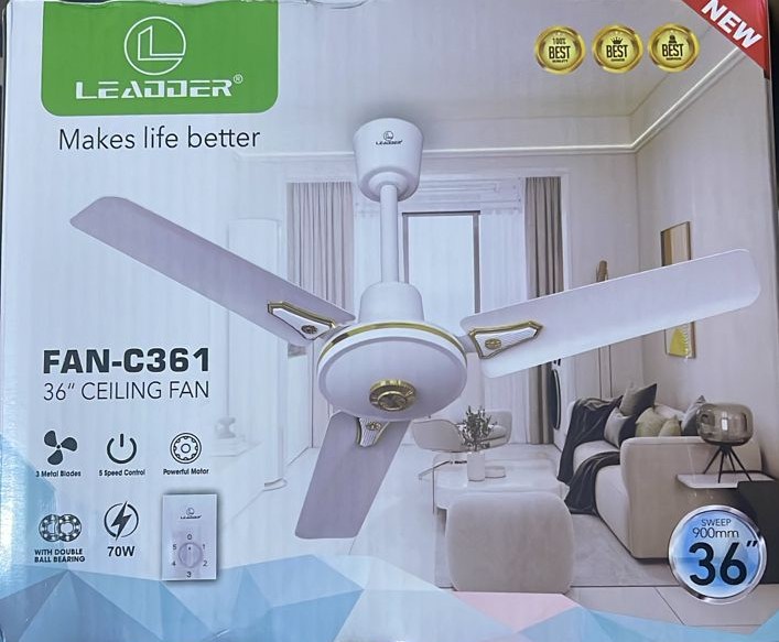 VENTILATEUR DE PLAFOND 36″ POUCES FAN-C361