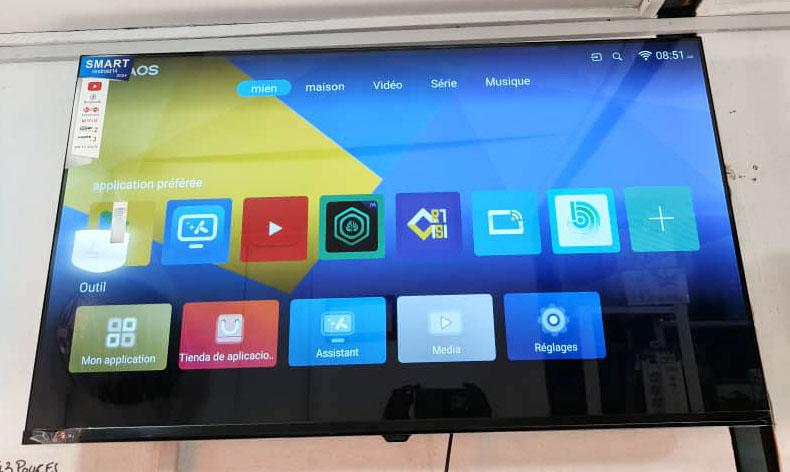 TV LED 43 Pouces Android 14 – 3 Ports HDMI/ 2 Ports USB