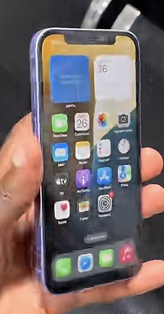 iPhone 12 simple Encore en forme légère fissure Face ID off