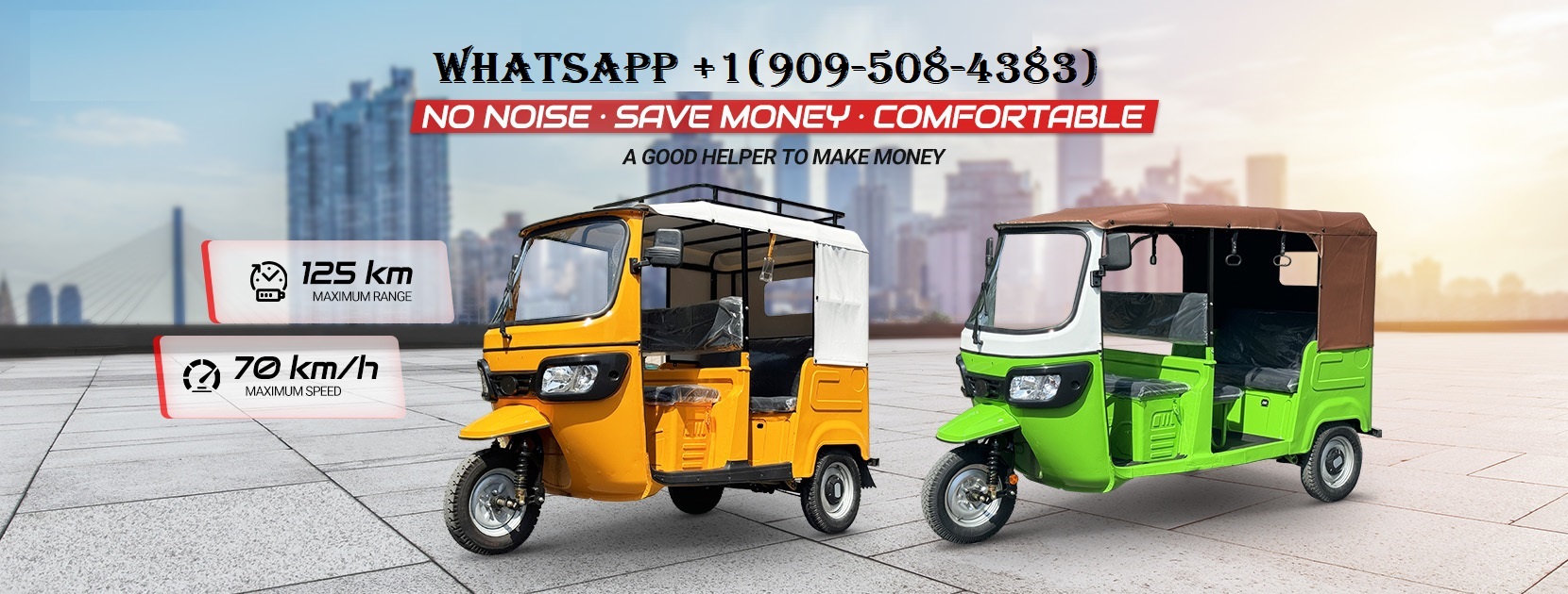 Fournisseurs en gros de tricycles Bajaj et TVS King