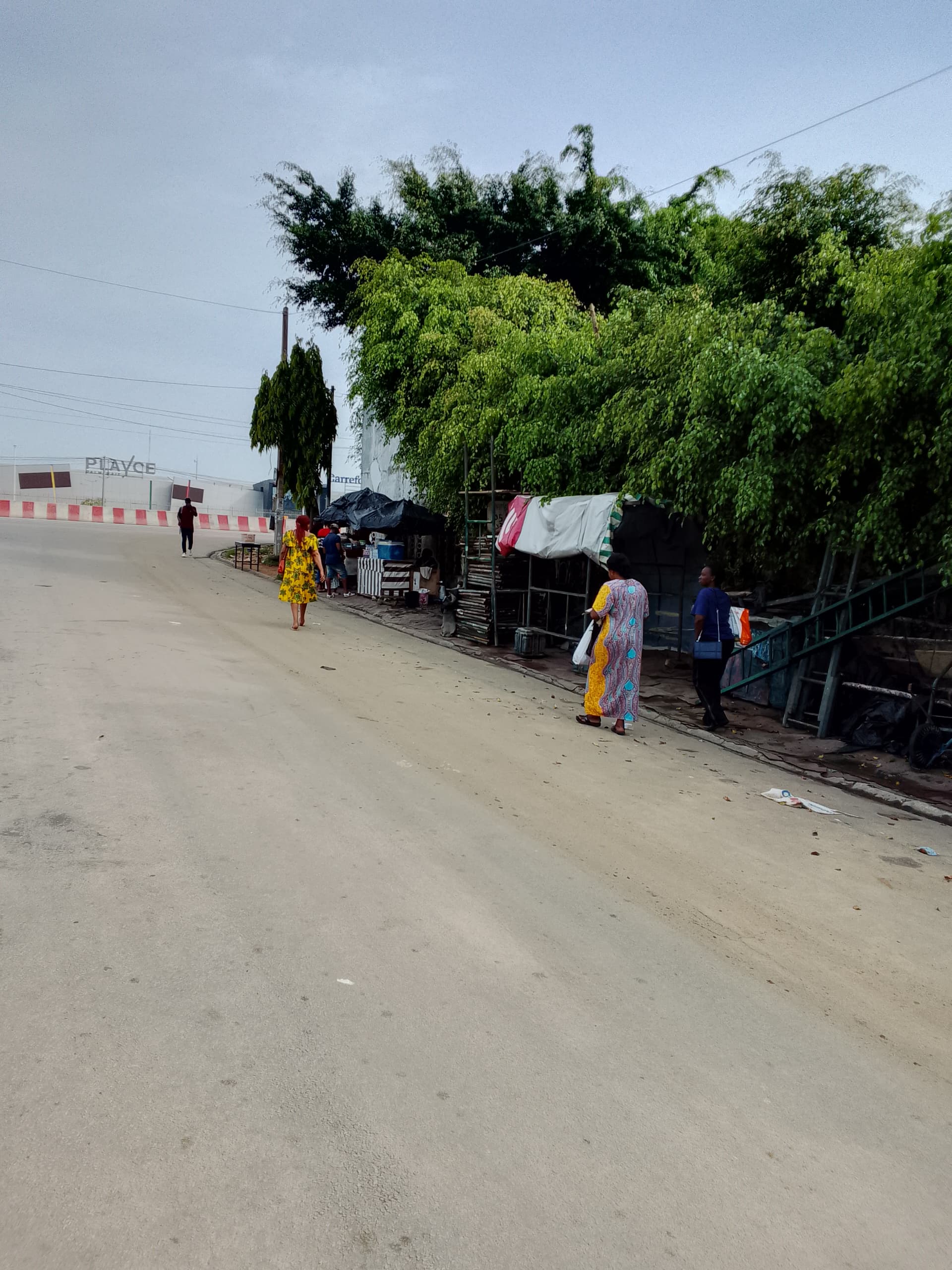 Terrain commercial sur le Blvd Mitterrand a Faya
