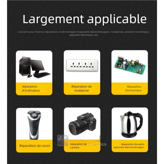 Cloudoon Kit Tournevis 12 en 1 Cloudoon Outils Multi-bits Précis pour Bricolage & Réparation