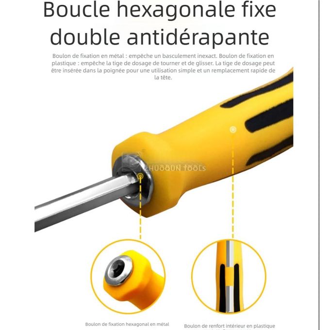 Cloudoon Kit Tournevis 12 en 1 Cloudoon Outils Multi-bits Précis pour Bricolage & Réparation