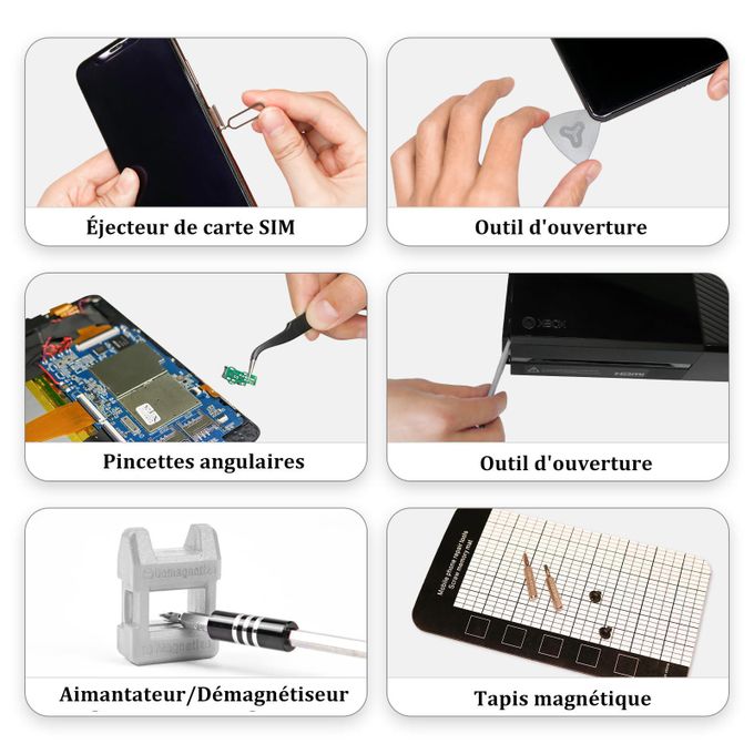 Mythco Kit De Réparation 122 En 1 – Tournevis Précision