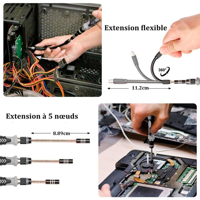 Mythco Kit De Réparation 122 En 1 – Tournevis Précision