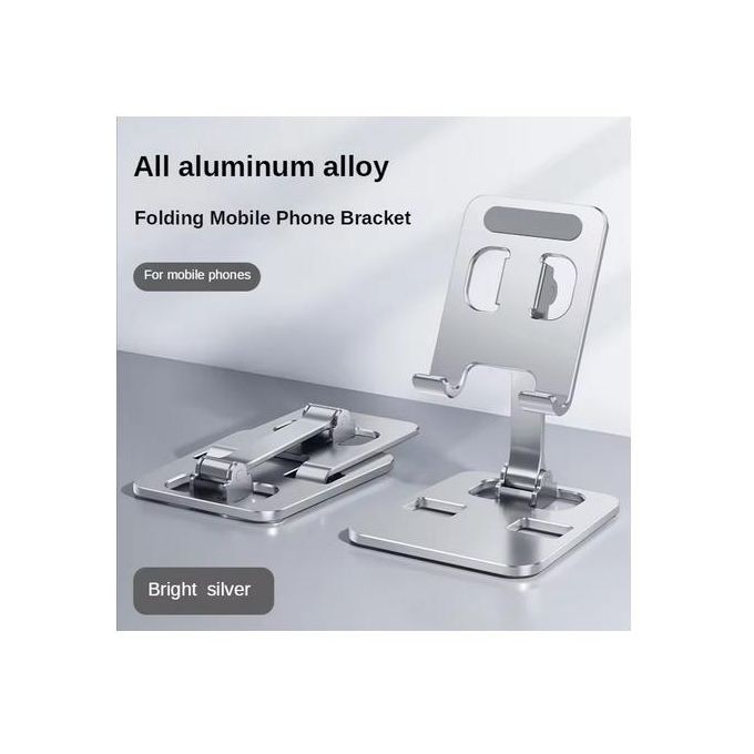 Support de téléphone de bureau pliable universel en alliage d’aluminium