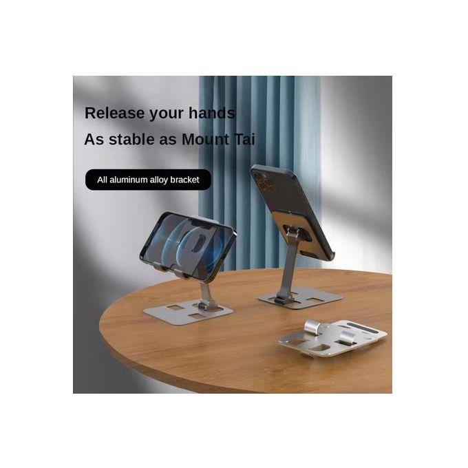 Support de téléphone de bureau pliable universel en alliage d’aluminium