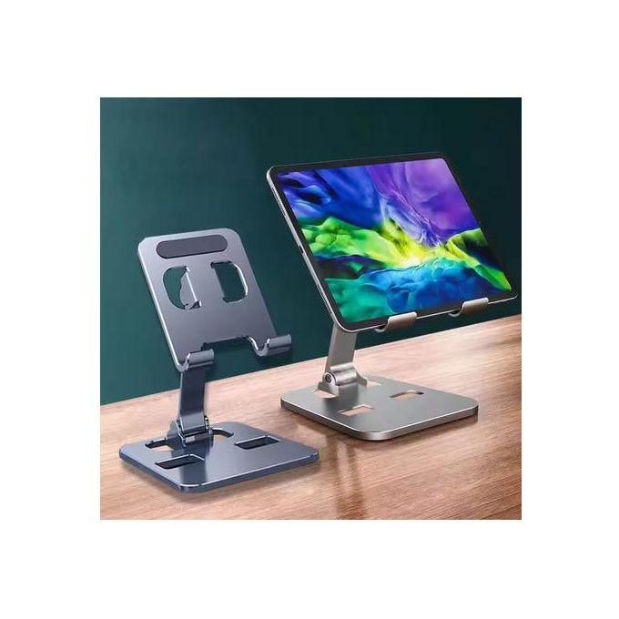 Support de téléphone de bureau pliable universel en alliage d’aluminium