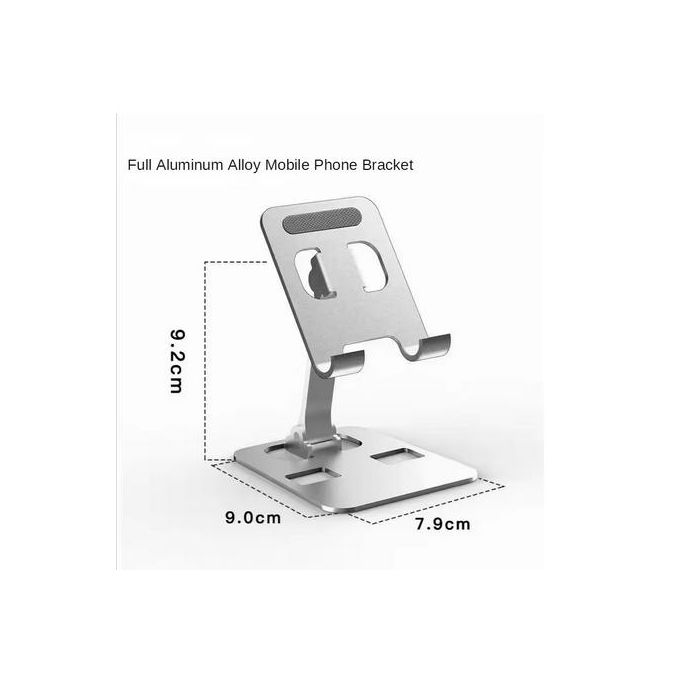 Support de téléphone de bureau pliable universel en alliage d’aluminium