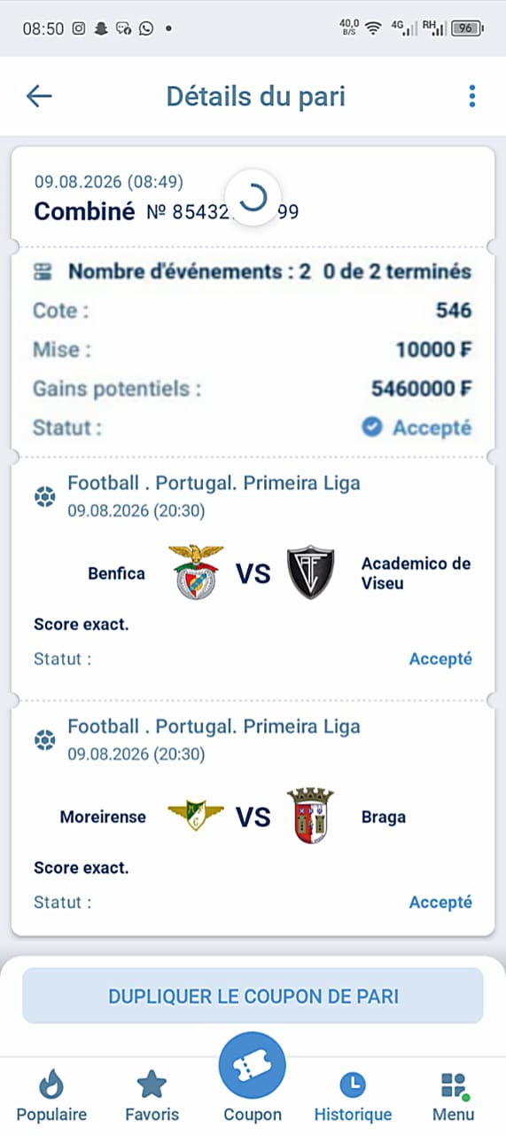 Coupon gagnant xbet
