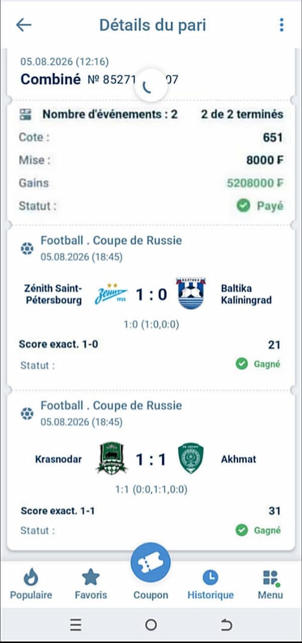 Coupon gagnant xbet