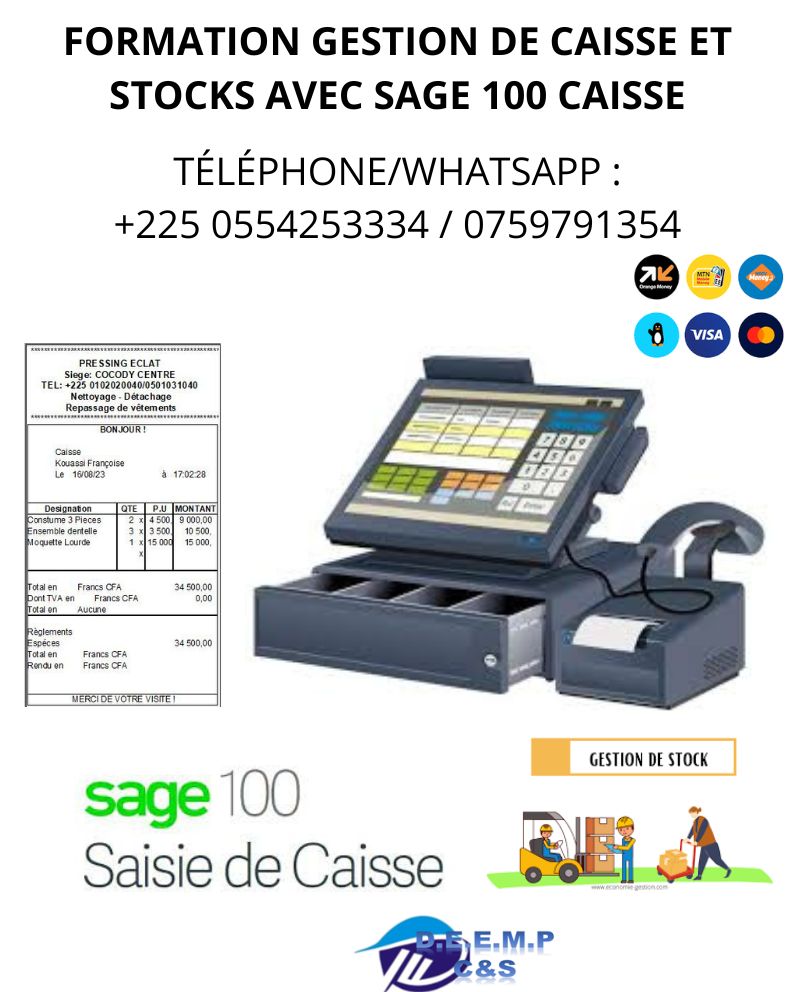FORMATION EN GESTION DE CAISSE ET STOCKS