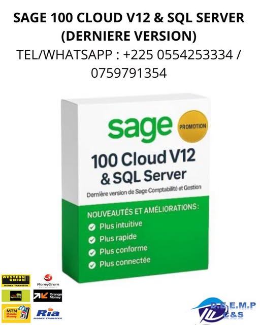 Vente, Installation, Paramétrage et Formation – Sage 100 Cloud V12 Server