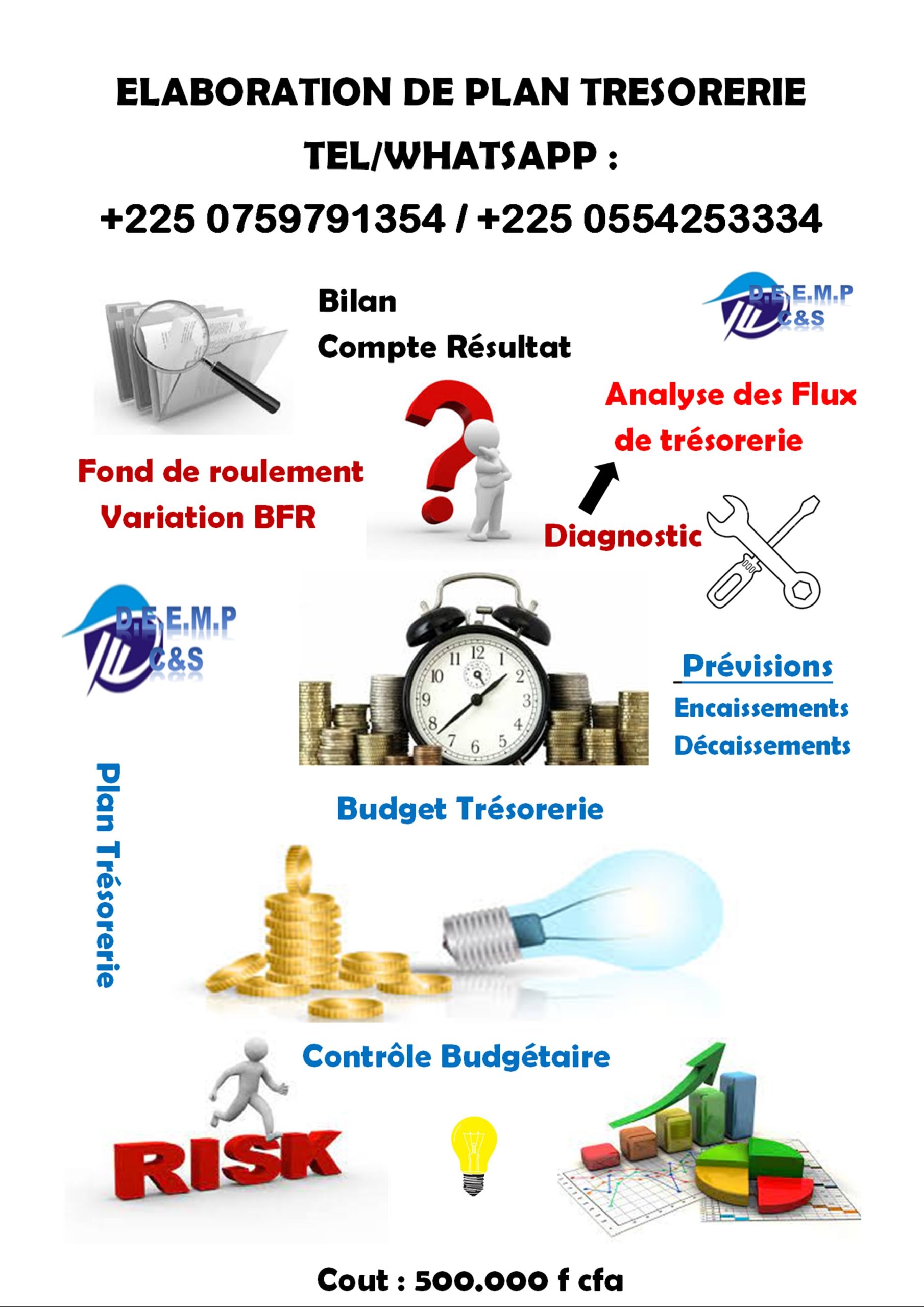 Offre de service d’elaboration de plan de tresorerie