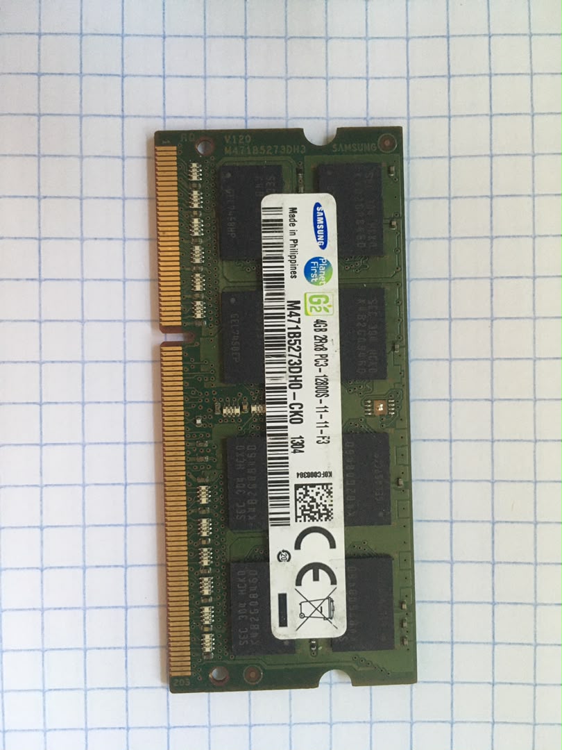 2 Barrettes RAM Samsung 4Go DDR3 1600MHz – 8Go au total